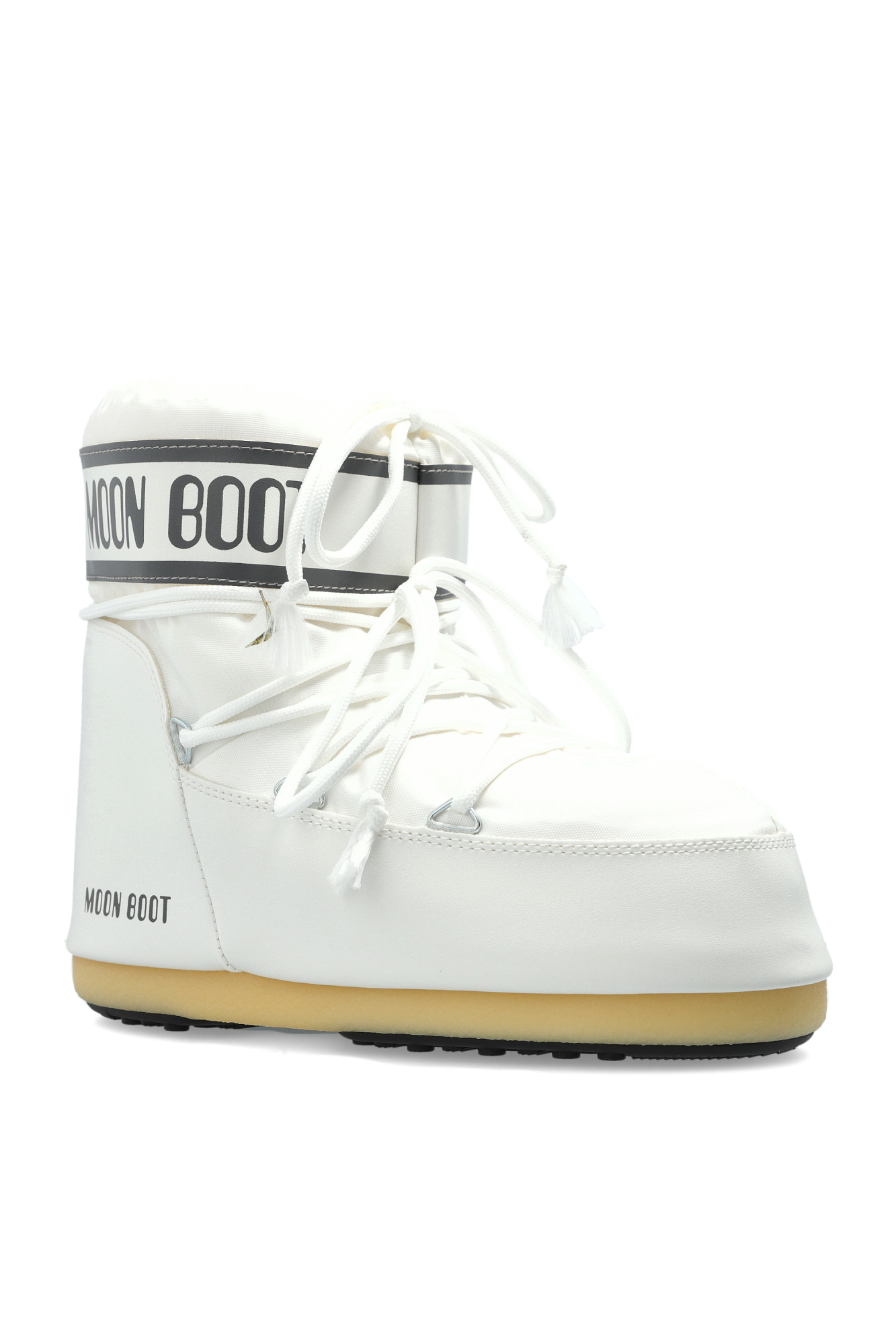 【未使用】MOON BOOT ミッドカフ Icon Nylon White 未使用】MOON BOOT ミッドカフ Icon Nylon White